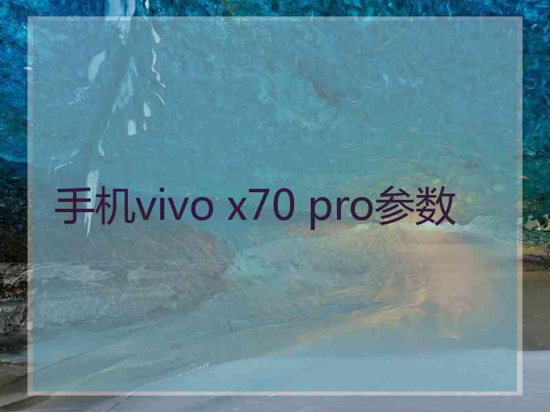 手机vivo x70 pro参数