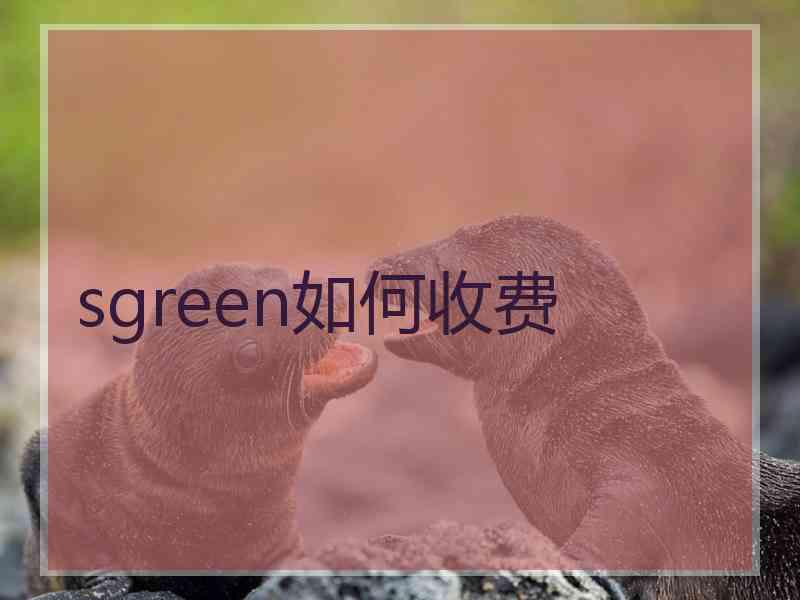 sgreen如何收费