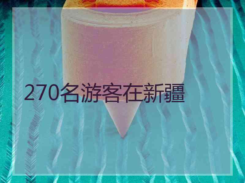 270名游客在新疆