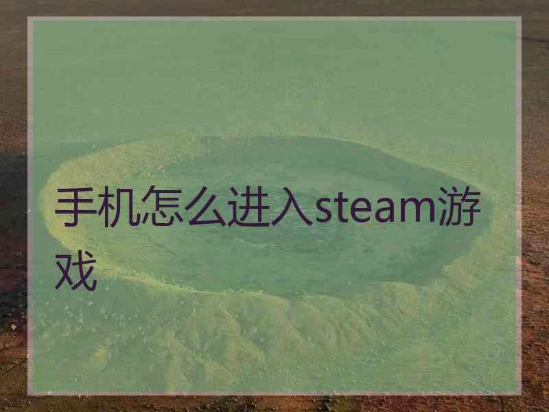 手机怎么进入steam游戏