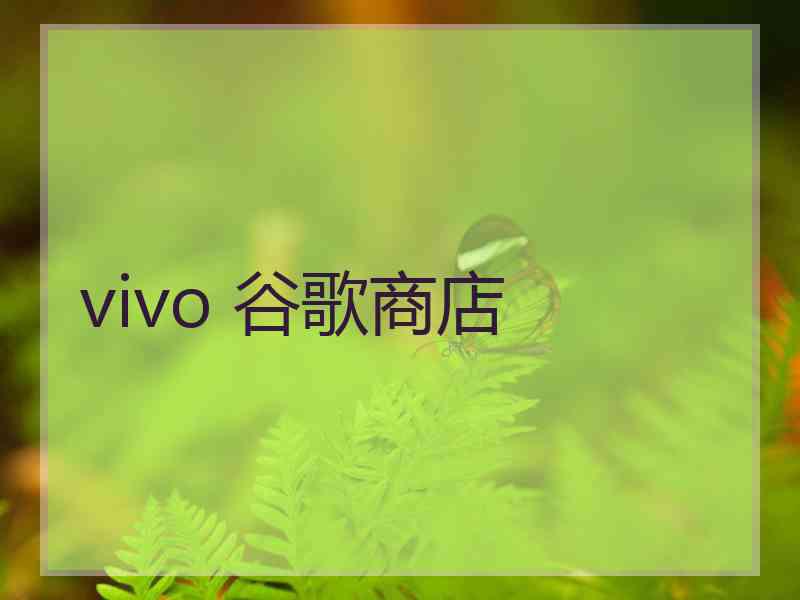 vivo 谷歌商店