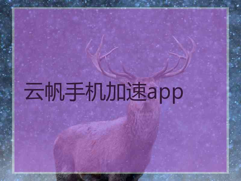 云帆手机加速app