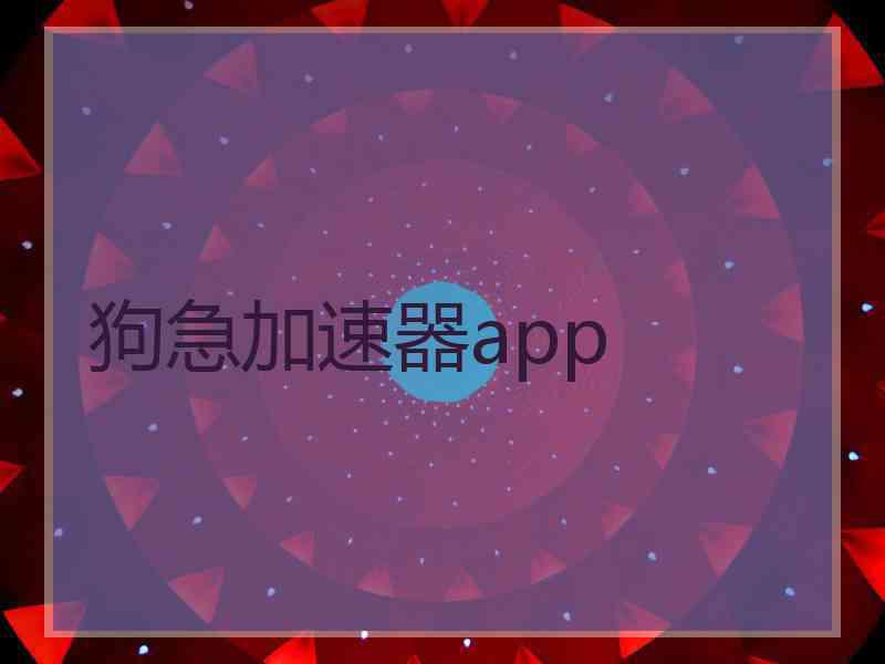 狗急加速器app