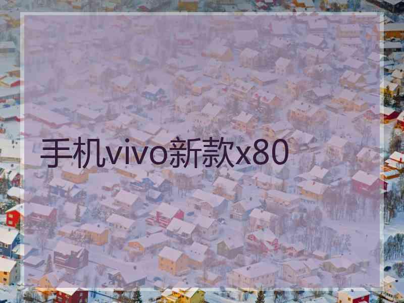 手机vivo新款x80