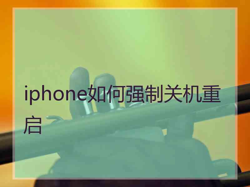 iphone如何强制关机重启