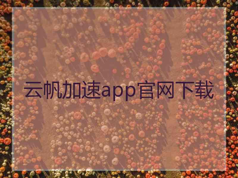 云帆加速app官网下载